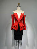 Loose Top Casual Tight Skirt 2 Pieces Suit See size chart under “more details”