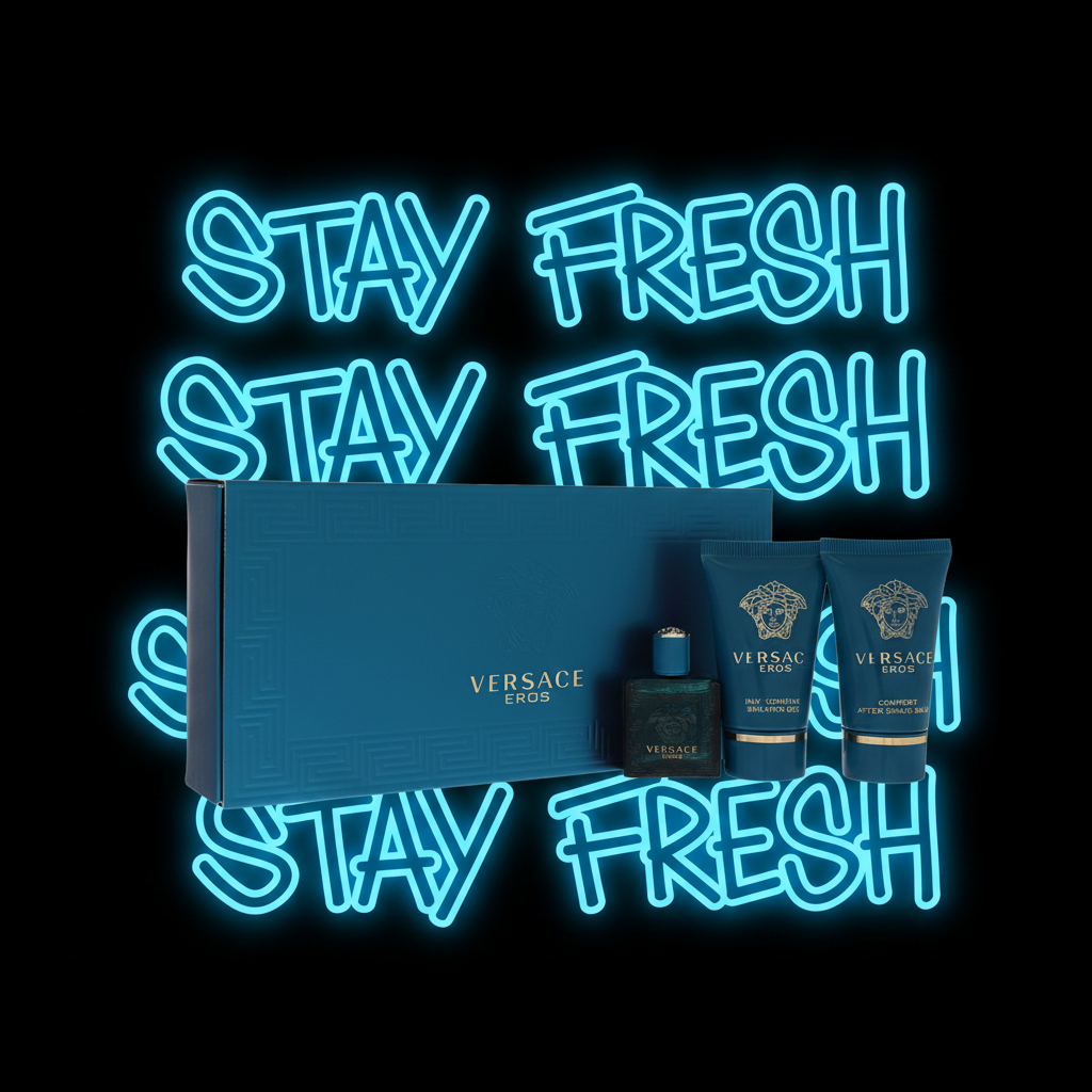 Versace Eros by Versace Gift Set -- for Men
