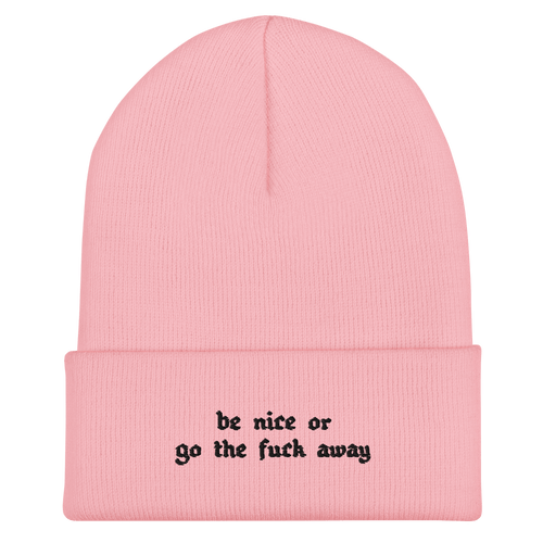 Be Nice Or... Cuffed Beanie