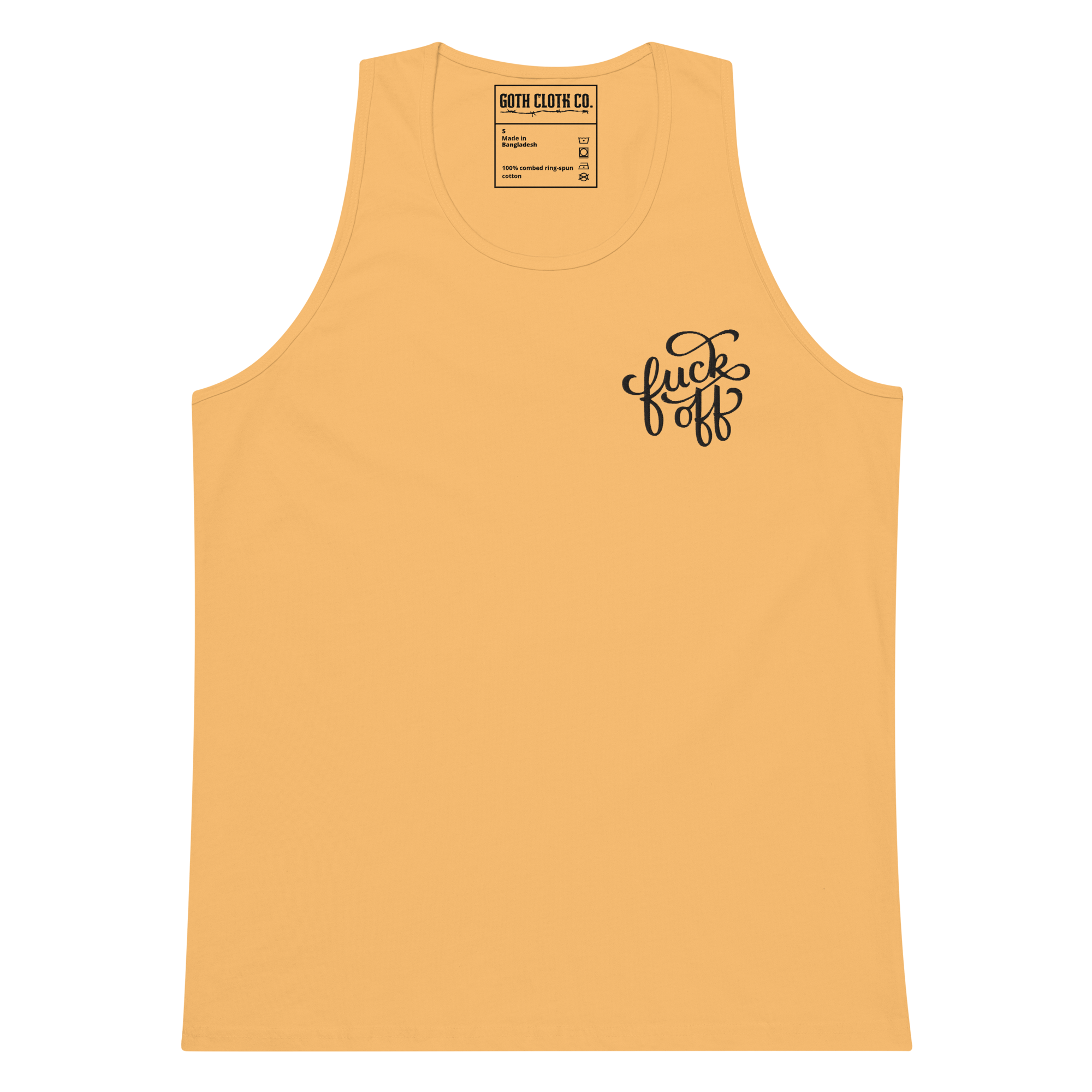 Fuck Off Embroidered Tank Top